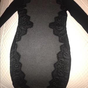 Vince Vamuto Sweater Dress with Lace Size Small